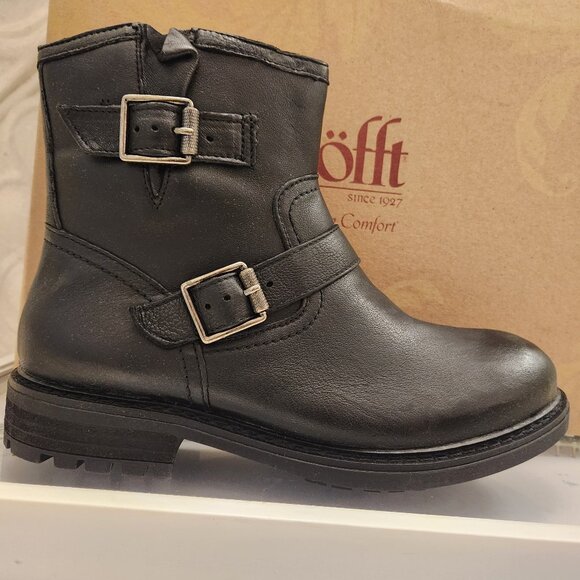 NEW SOFFT women's "Lalana" boots in black. Leather. NIB. Size 9 - Picture 1 of 11